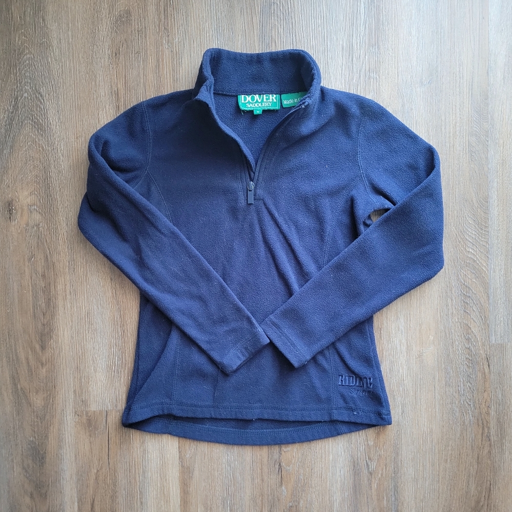 GUC Girl's Royal Blue Dover Saddlery 1/4 Zip Fleece Pullover